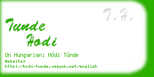 tunde hodi business card